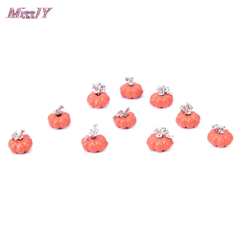 10 шт./компл. модные эмалированные 3D Подвески в виде тыквы растительное растение