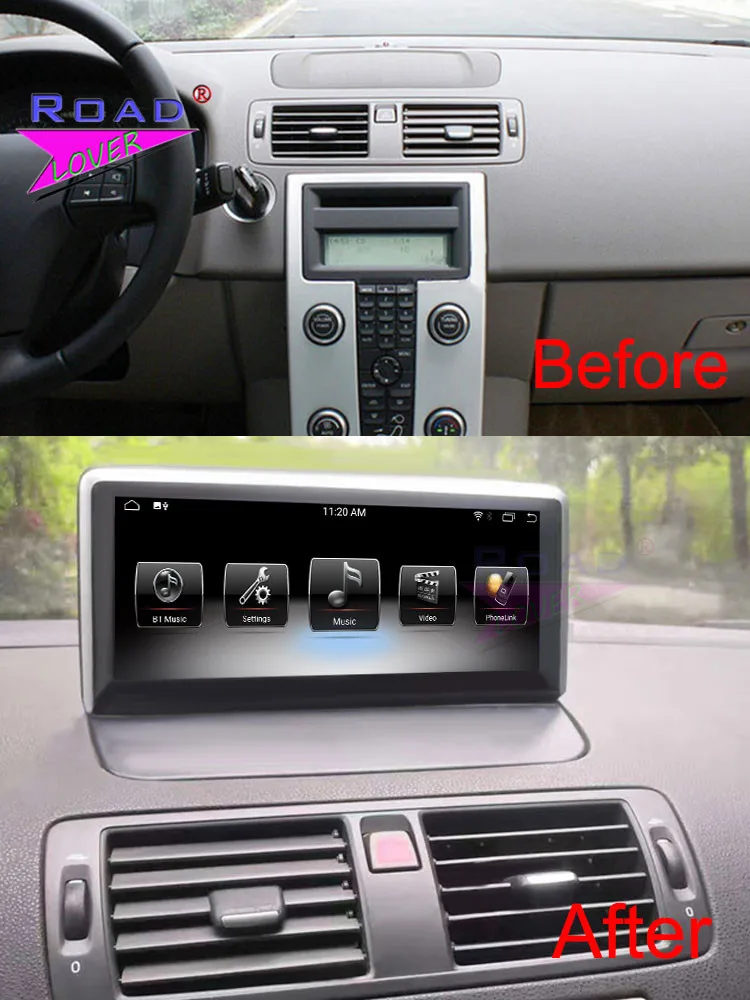 

TOPNAVI Автомагнитола PX6 8,8 дюймов с carplay android плеер для Volvo c30 s40 2004-2011 авто стерео
