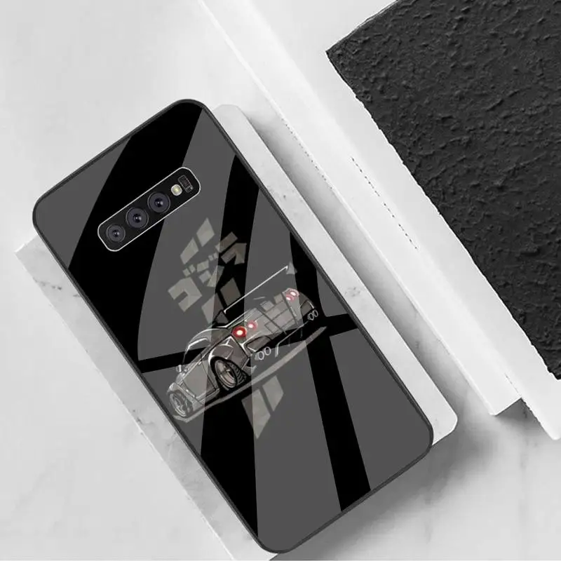 

ZFGHSHYQ Sports Car Comic Phone Case Tempered Glass For Samsung S6 7 8 9 10 20 Plus Ultra Note8 9 10 10pro