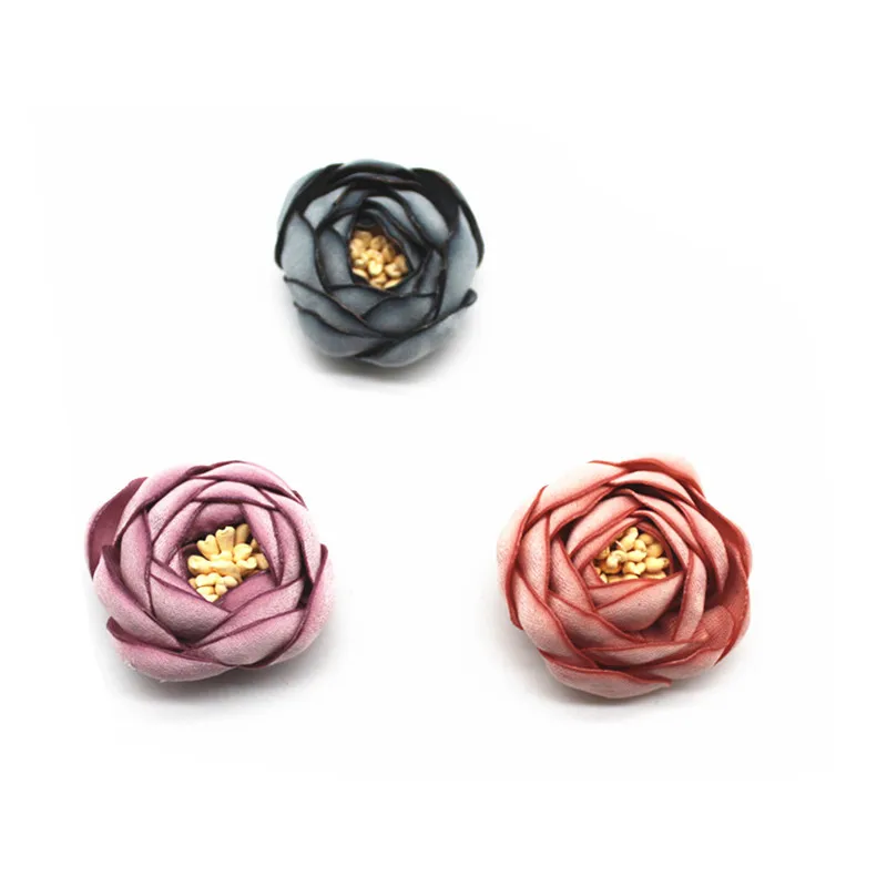 

100pcs burned edge cloth fabric flowers for kids headband home diy decoration clothes hats dress decoration headwear decoration