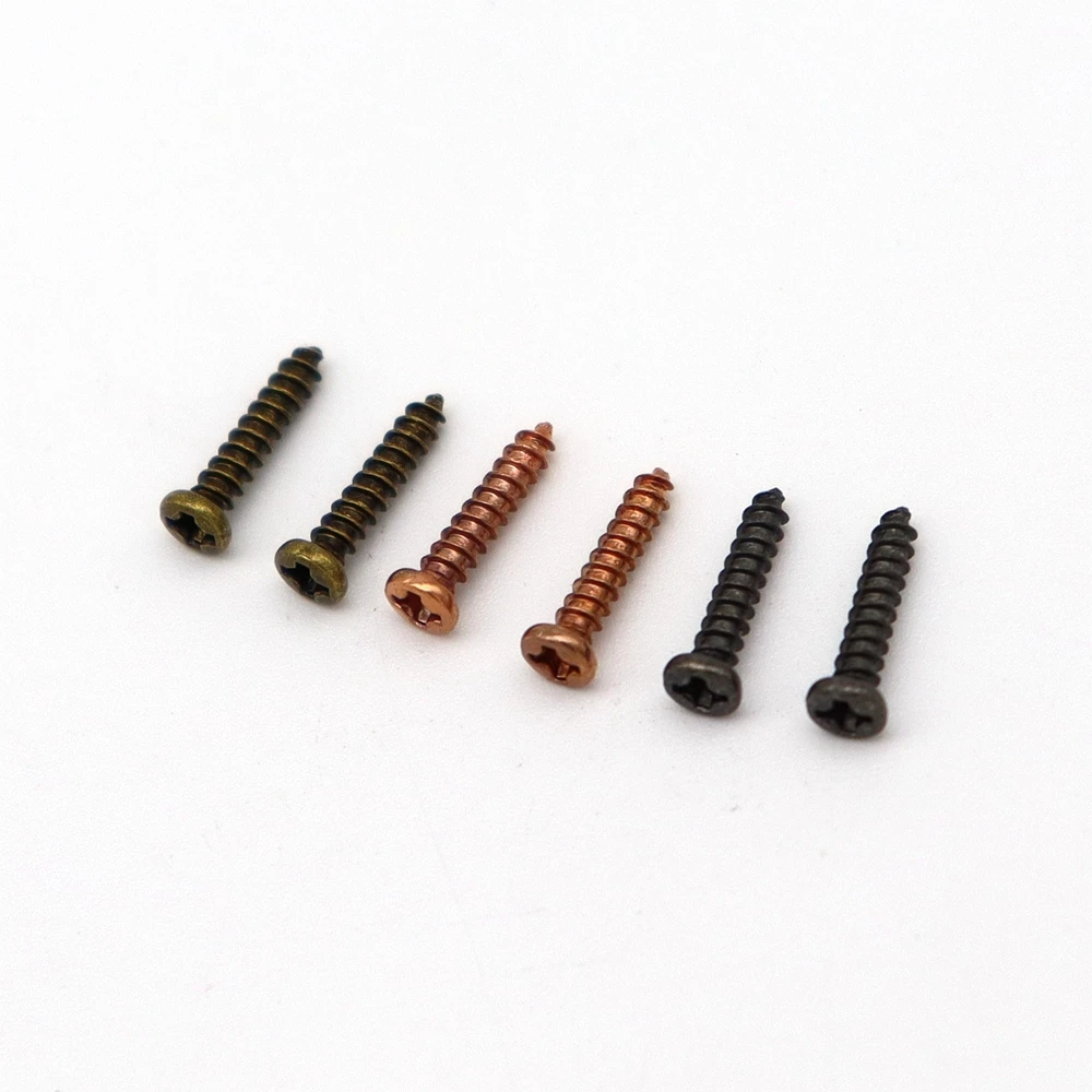 3050100 stücke elektrische gitarre tuning schraube folk gitarre taste schraube elektrische bass taste montage schraube 2 2 × 11mm free g