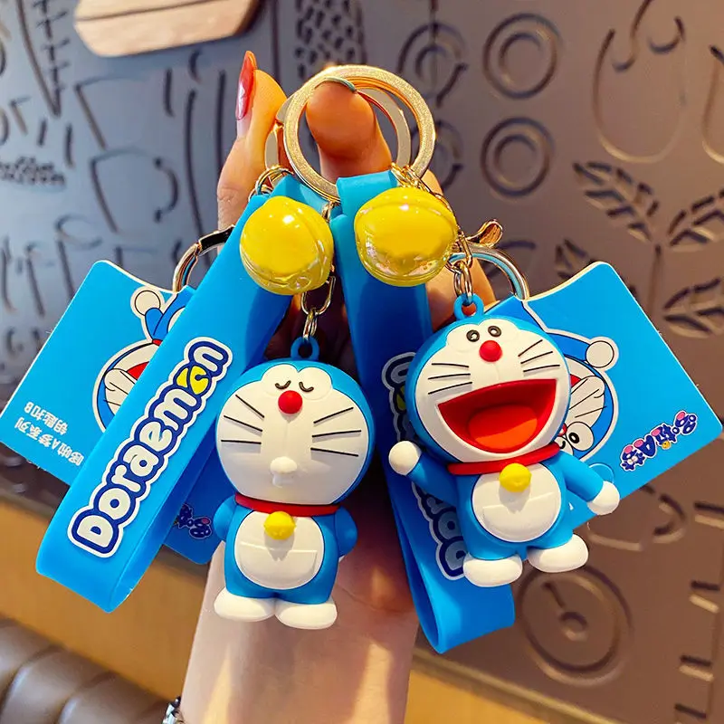 

Doraemon Keychain Female Cute Jingle Cat Car Key Pendant Male Schoolbag Pendant Couple Keychain Bag Decoration