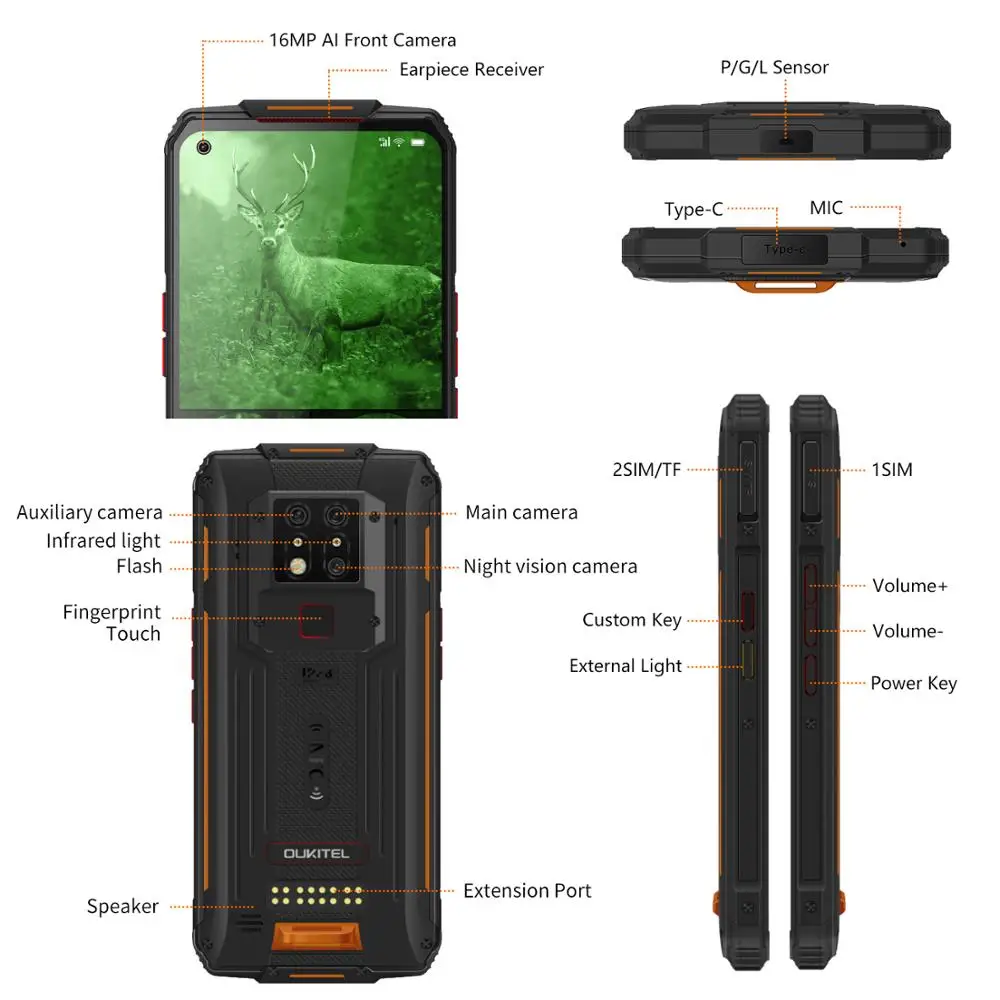 Смартфон OUKITEL WP7 8+128ГБ | Мобильные телефоны и аксессуары