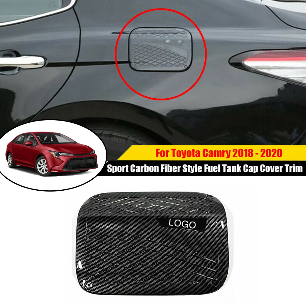 

Спортивная крышка топливного бака из углеродного волокна, Накладка для Toyota Camry 2018 2019 2020, новые и высококачественные аксессуары