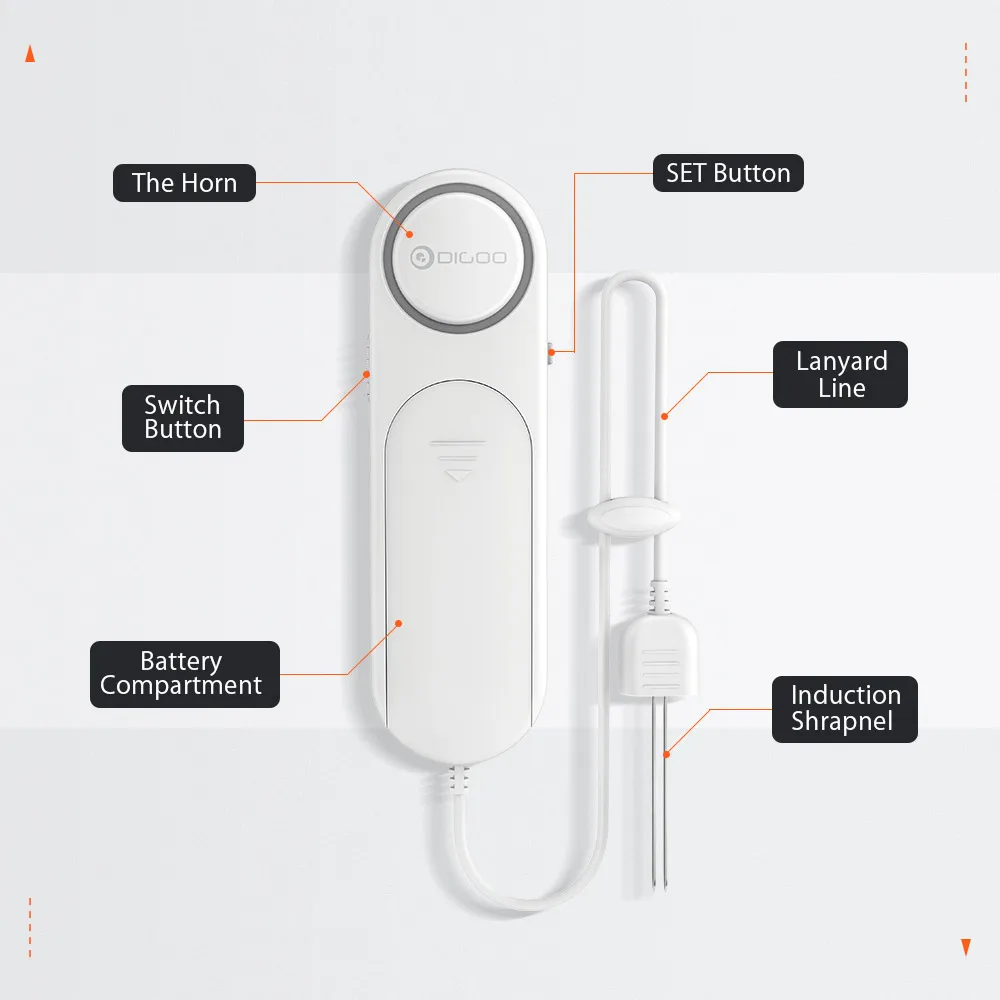 DIGOO DG-TA01 безопасности двери сенсор болт двери и окна персональный сенсор Сигнализация мини портативный автономный безопасности триггер умный дом