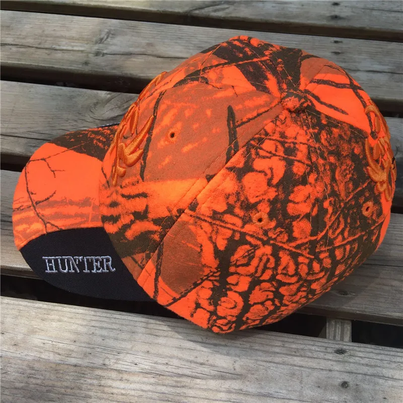 Новая охотничья оранжевая Маскировочная шапка Realtree с оленем регулируемая бейсболка тактическая наружная камуфляжная кепка для мужчин и женщин
