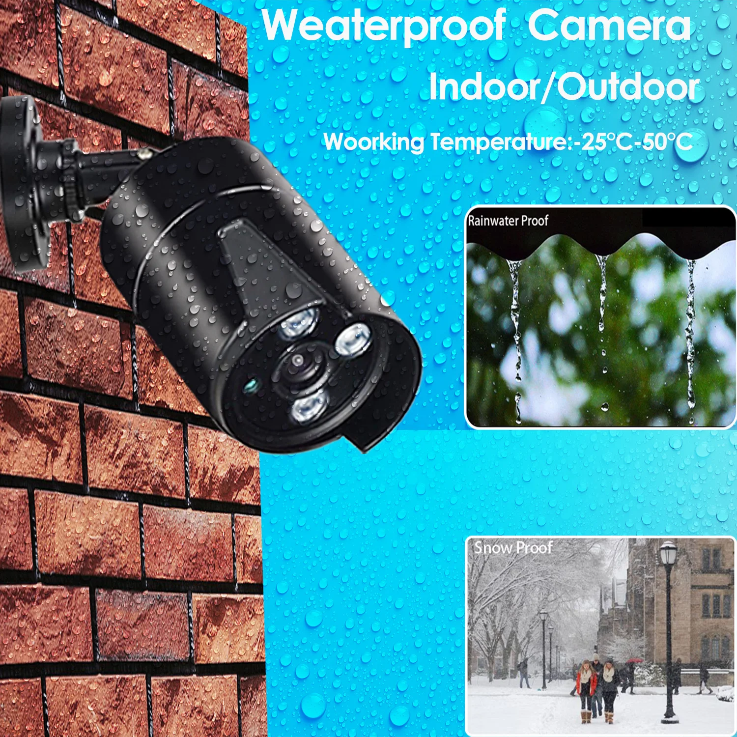 ONVIF H.265 + 5 Мп POE Проводная IP-камера запись звука камера видеонаблюдения 3MP4MP5MPWaterproof