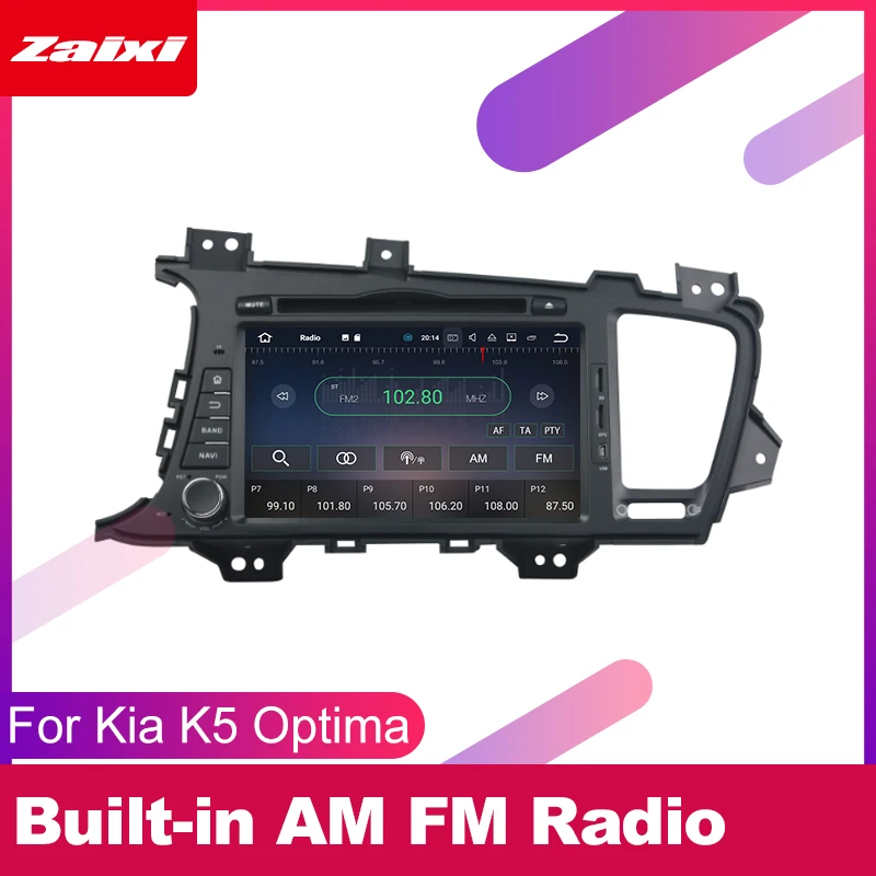 Автомобильный DVD плеер ZaiXi 2 DIN GPS навигация для KIA K5 Optima 2011 2015 Автомобильная