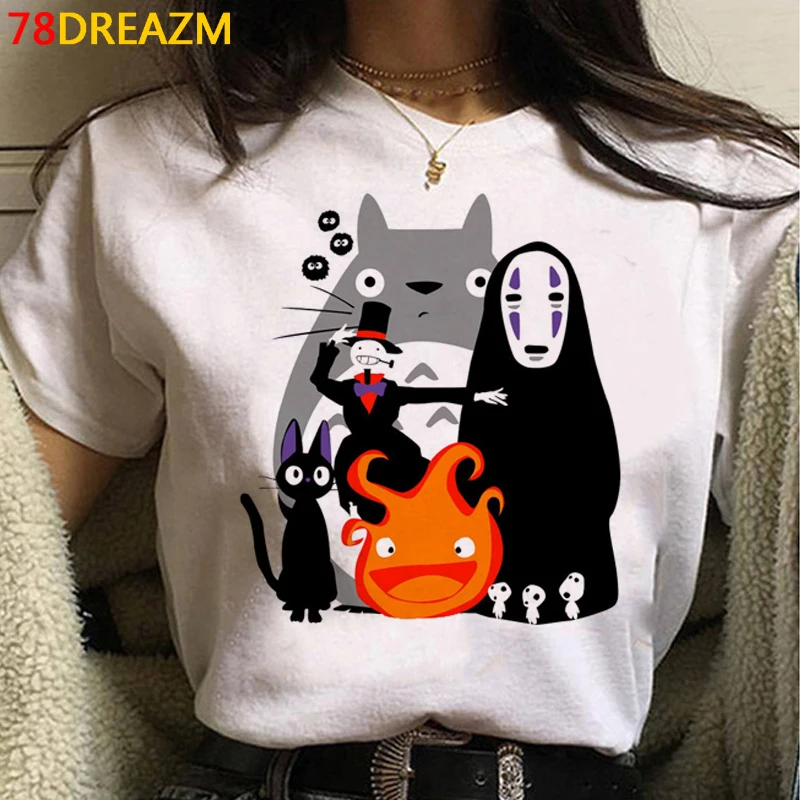

Totoro clothes tshirt female japanese aesthetic streetwear white t shirt harajuku kawaii t-shirt harajuku
