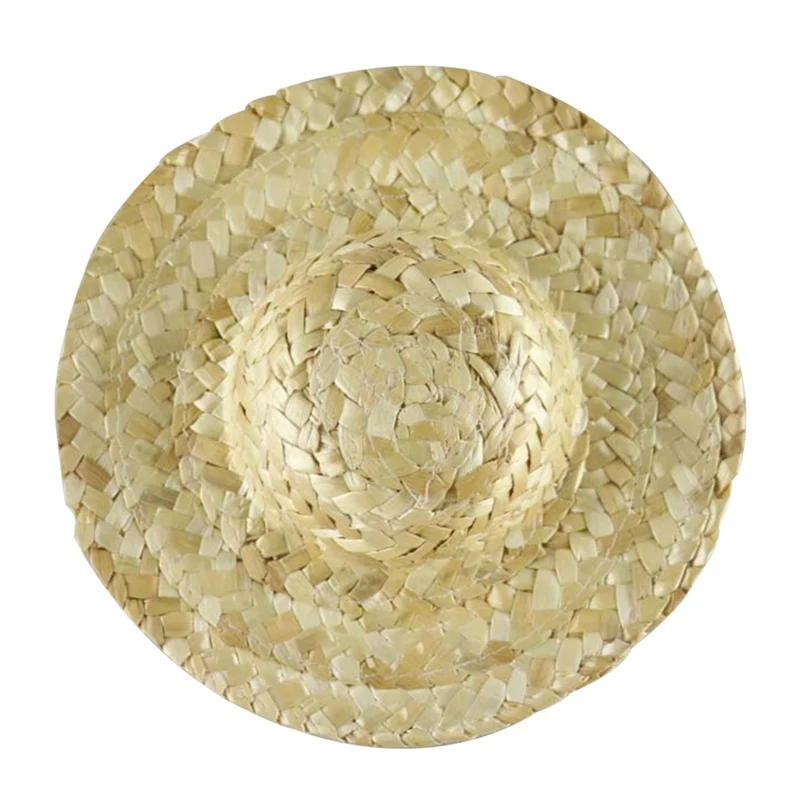 3 шт./компл. мини-кукла соломенная шляпа летняя игра одевание подарок ювелирные