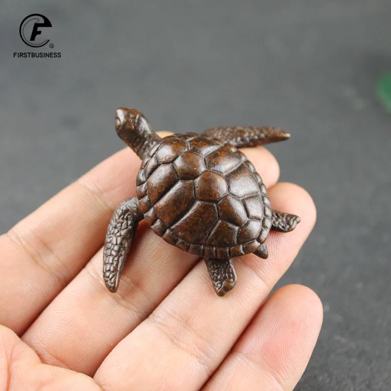 

Красная латунная черепаха, маленькие украшения для гостиной, винтажные медные миниатюрные Фигурки морских животных, украшения для стола, бронзовые декорации