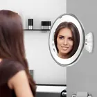 Светодиодный зеркало для макияжа 10X гибкого зеркала с светодиодный светильник зеркала заднего вида Портативный 10X увеличительное косметическое зеркало для макияжа дропшиппинг