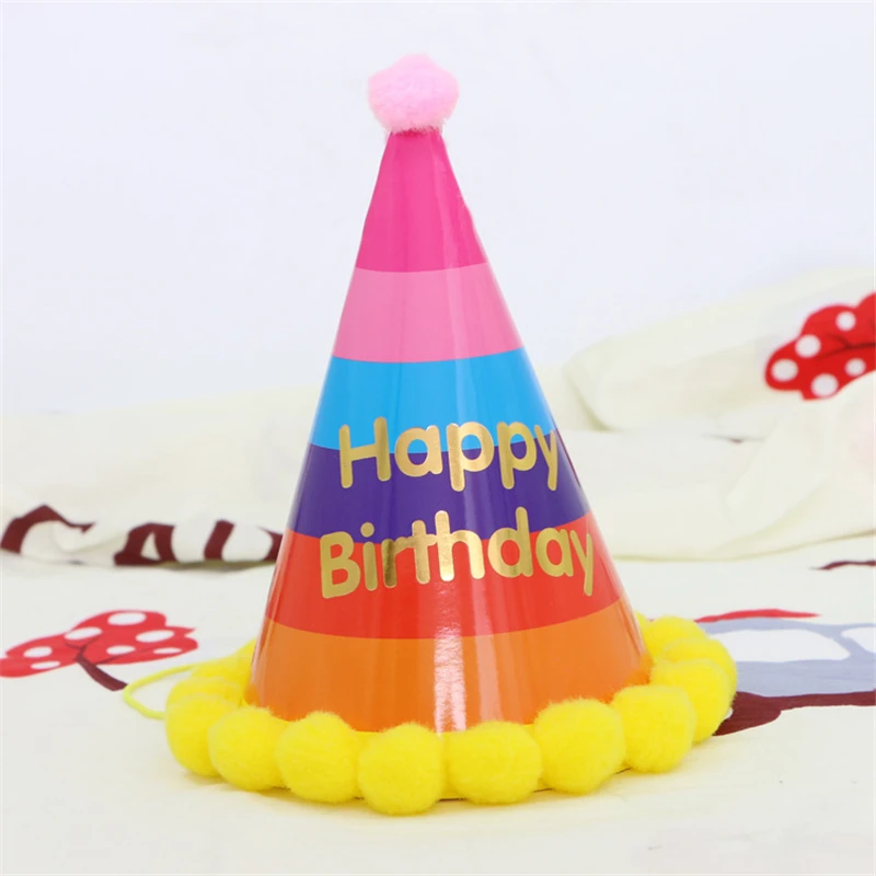 Детская шапка на день рождения головной убор с острым носком первый бумажная