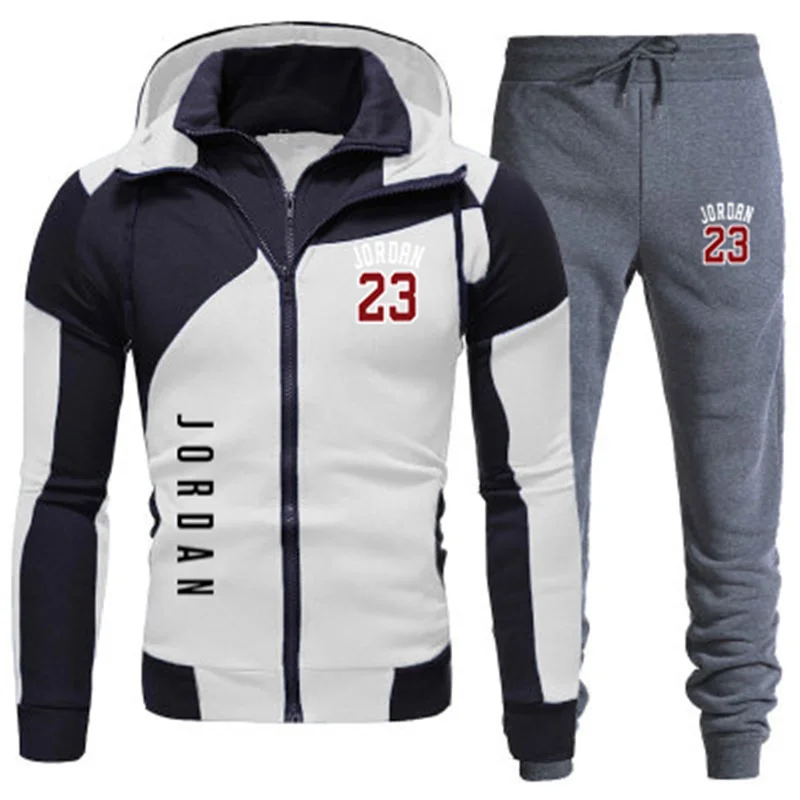 

2021 Men's Sportswear Fall Wear Zipper Sportswear Hoodie Sweatpants Men's Wear