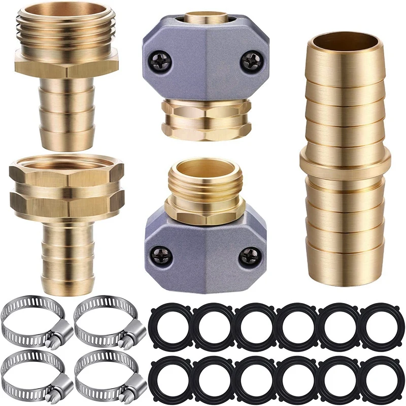 Садовый шланговый соединитель шланга Mender сад комплект для ремонта с зажимами 12