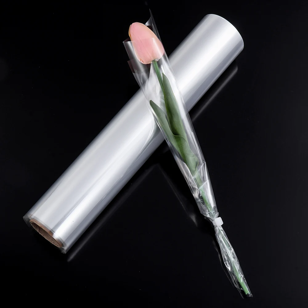 Прозрачная целлофановая пленка рулон Подарочный букет цветов корзины