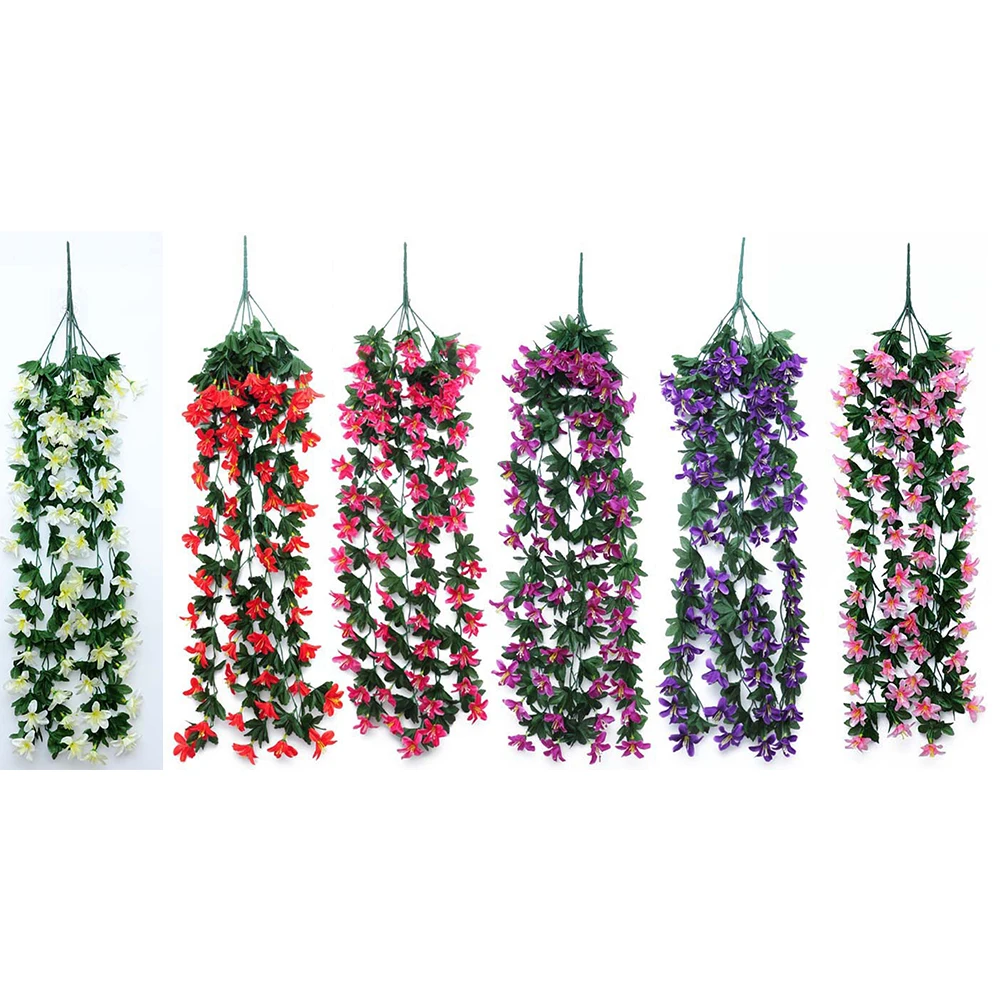 1 связка Лилия висячая гирлянда цветы лоза зелень домашний сад Свадьба Помолвка