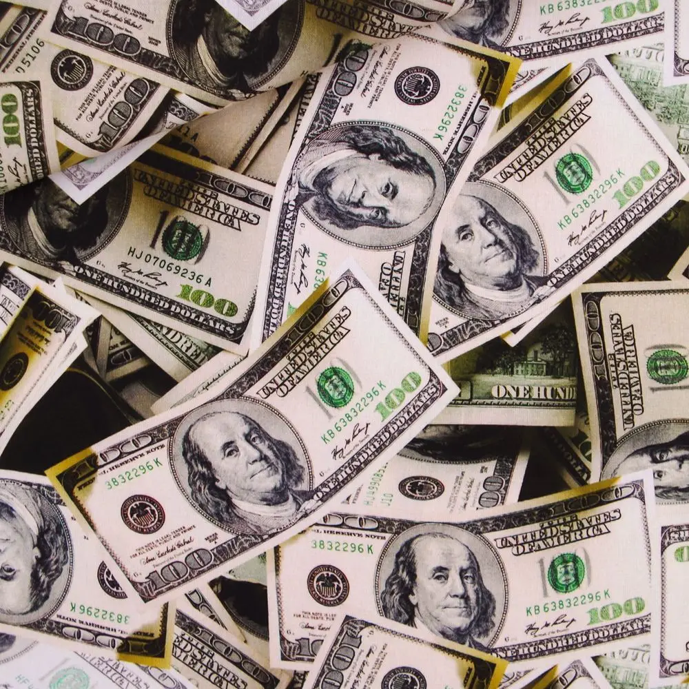 

См x см хлопчатобумажная ткань для текстиля, pathwork, cloth - Money,US Dollor