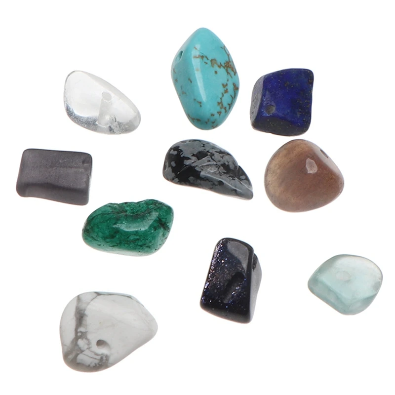 

Natural Gravel Beaded DIY Handmade Jewelry Accessories 11 Crystal Agate Boxed Combination