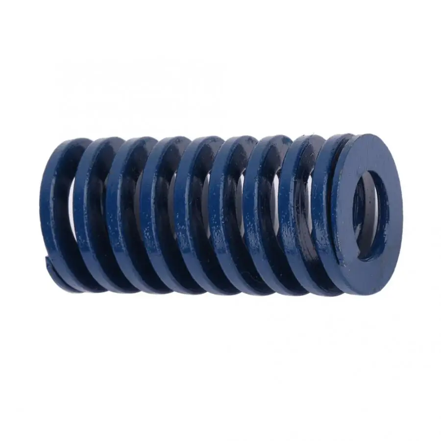 2 шт. пружина для пресс форм легкая нагрузка спиральная компрессионная синяя OD 22