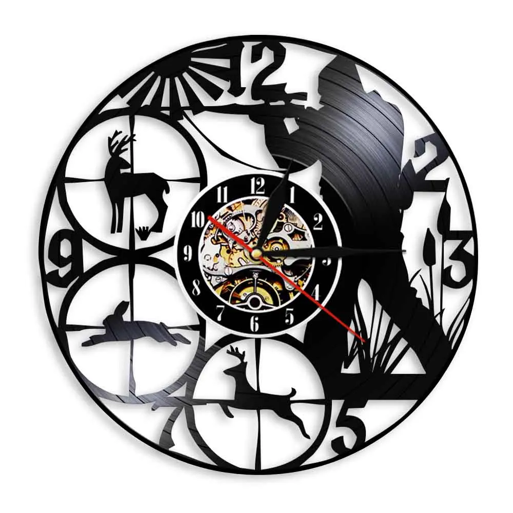 Декоративные настенные часы Hunter Hunting винтажные виниловые украшения ручной