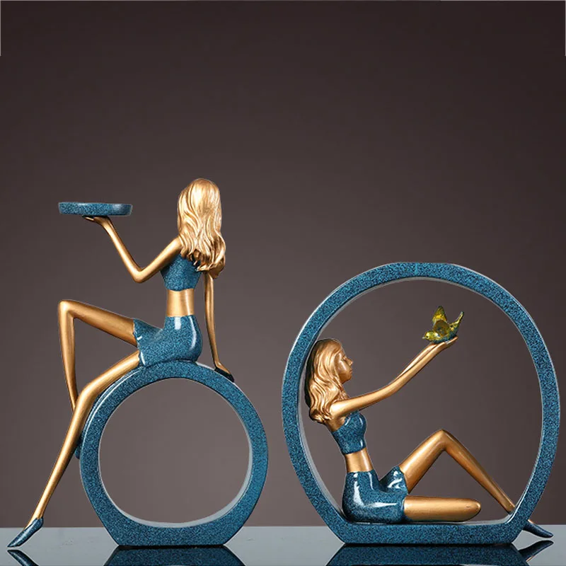 Домашний поставщик украшения из смолы декоративный подсвечник настольное