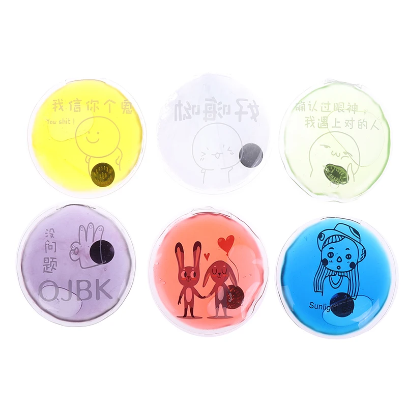 

Mini 1PCS Winter Reusable Gel Hand Warmer Cute Funny Word Print Instant Heating Pack Warmer Sent at random