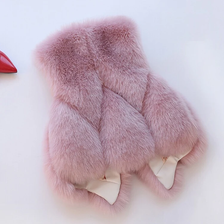 Женский меховой жилет 2019 Новая женская зимняя куртка короткая однотонная тонкая