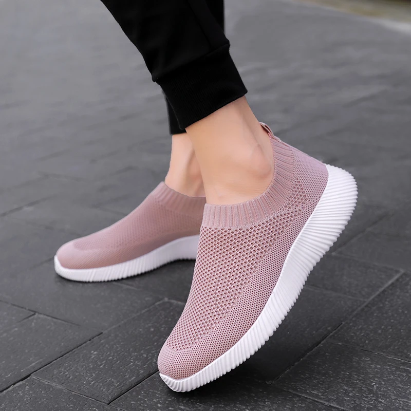 

Shoes Ladies Sports Shoes Ultra-light Flying Woven Casual Net Shoes Elderly Mother Shoes Socks Shoes Outdoor Running Shoes