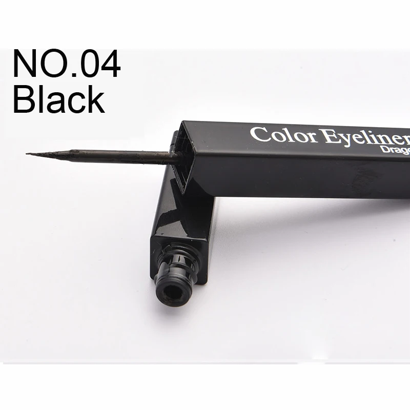 eyeliner-black ICYCHEER цветная Водостойкая тушь для ресниц быстросохнущая завивка ресниц с эффектом нарощенных ресниц Синий Коричневый Красный Фиолетовый Черный Тушь для ресниц - Цвет: eyeliner-black