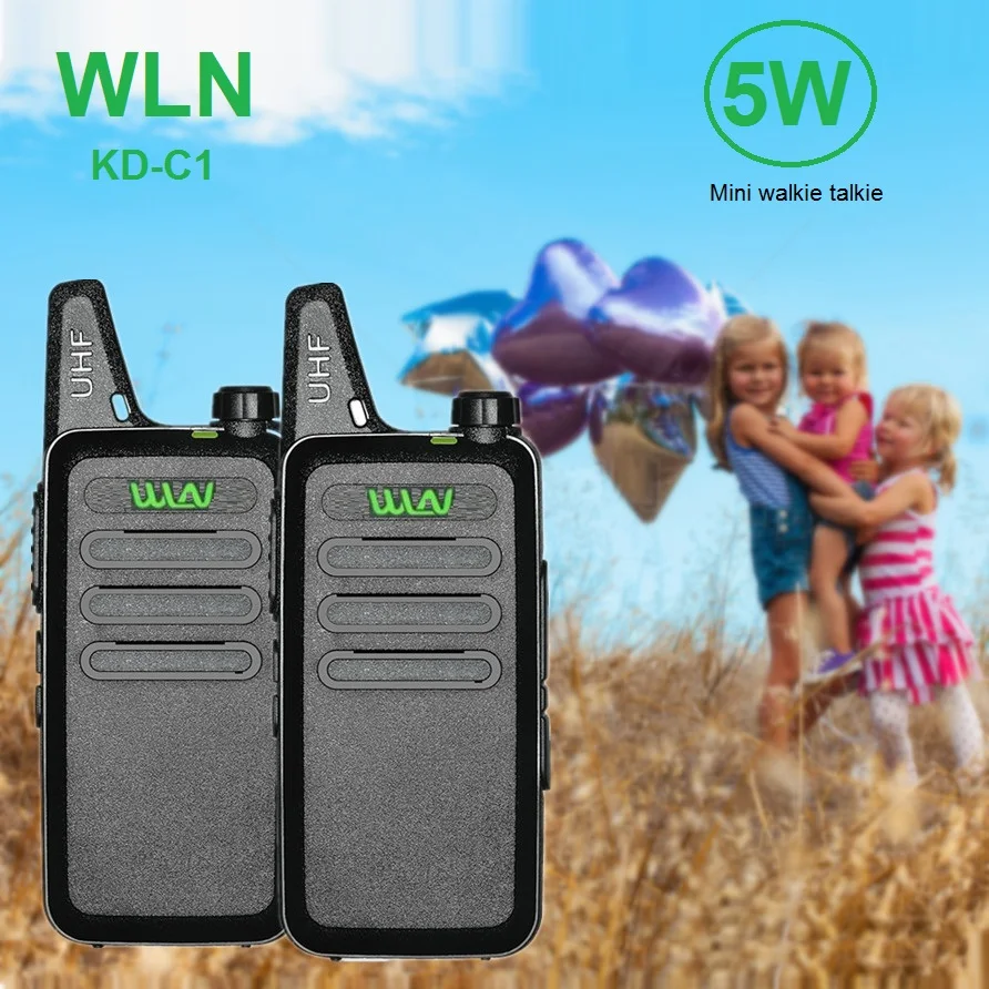 2 шт. WLN KD C1 Mini CB радио приемопередатчик Baofeng bf t1 рация UHF 400 470 МГц любительский