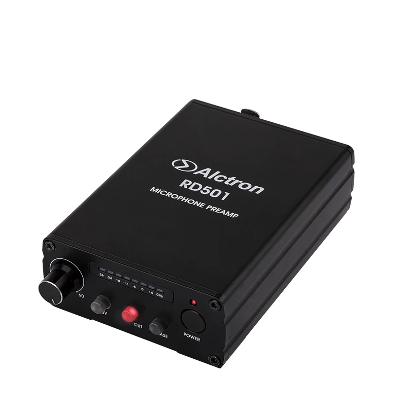 

Alctron RD501 mic amp, amp the signal in details, LED indicator avoid distortion used in studio, stage performance