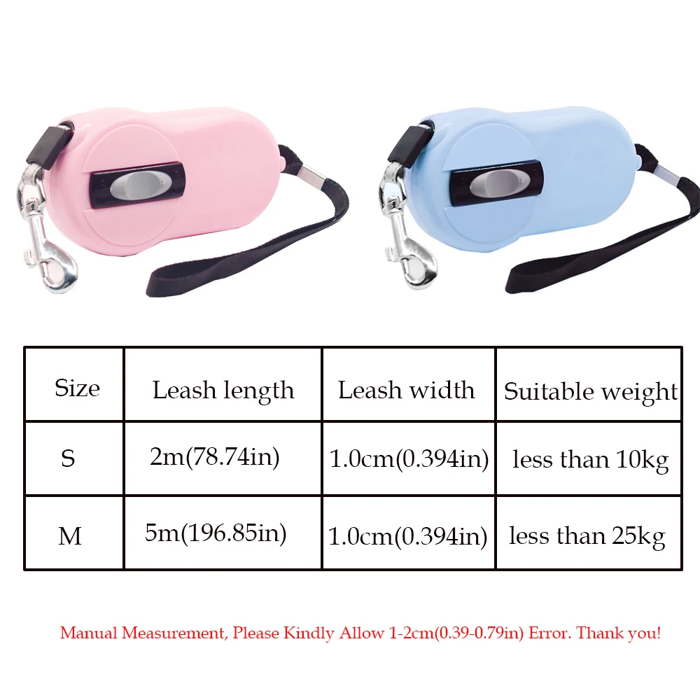 Автоматический Портативный поводок для собак из АБС пластика маленьких