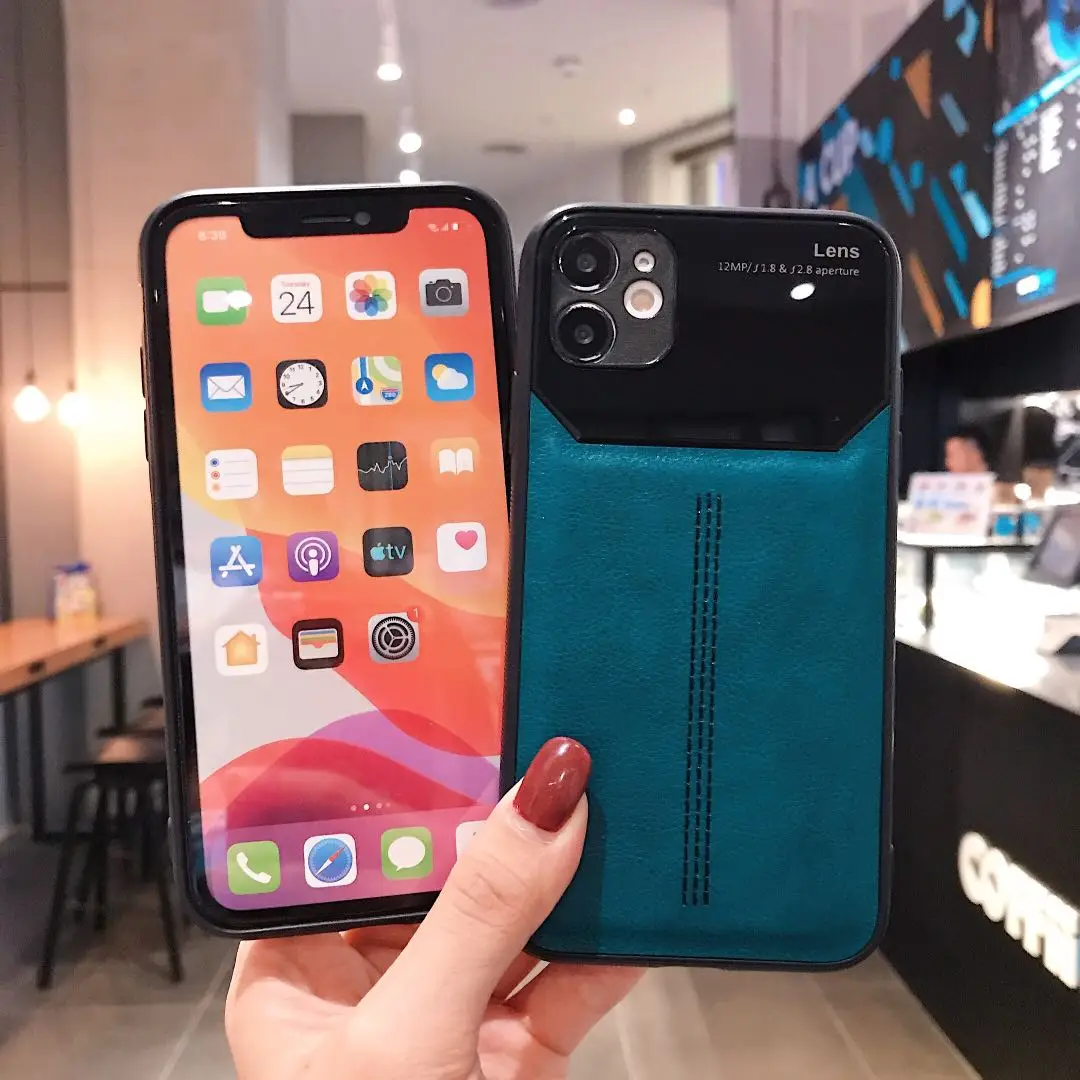 Роскошный кожаный чехол для телефона в форме спортивного автомобиля Apple Iphone 11 Pro