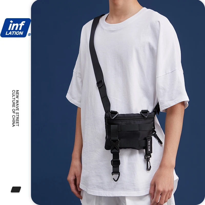 Мужская поясная сумка INFLATION Модная хлопковая в стиле хип хоп 2020 дорожная
