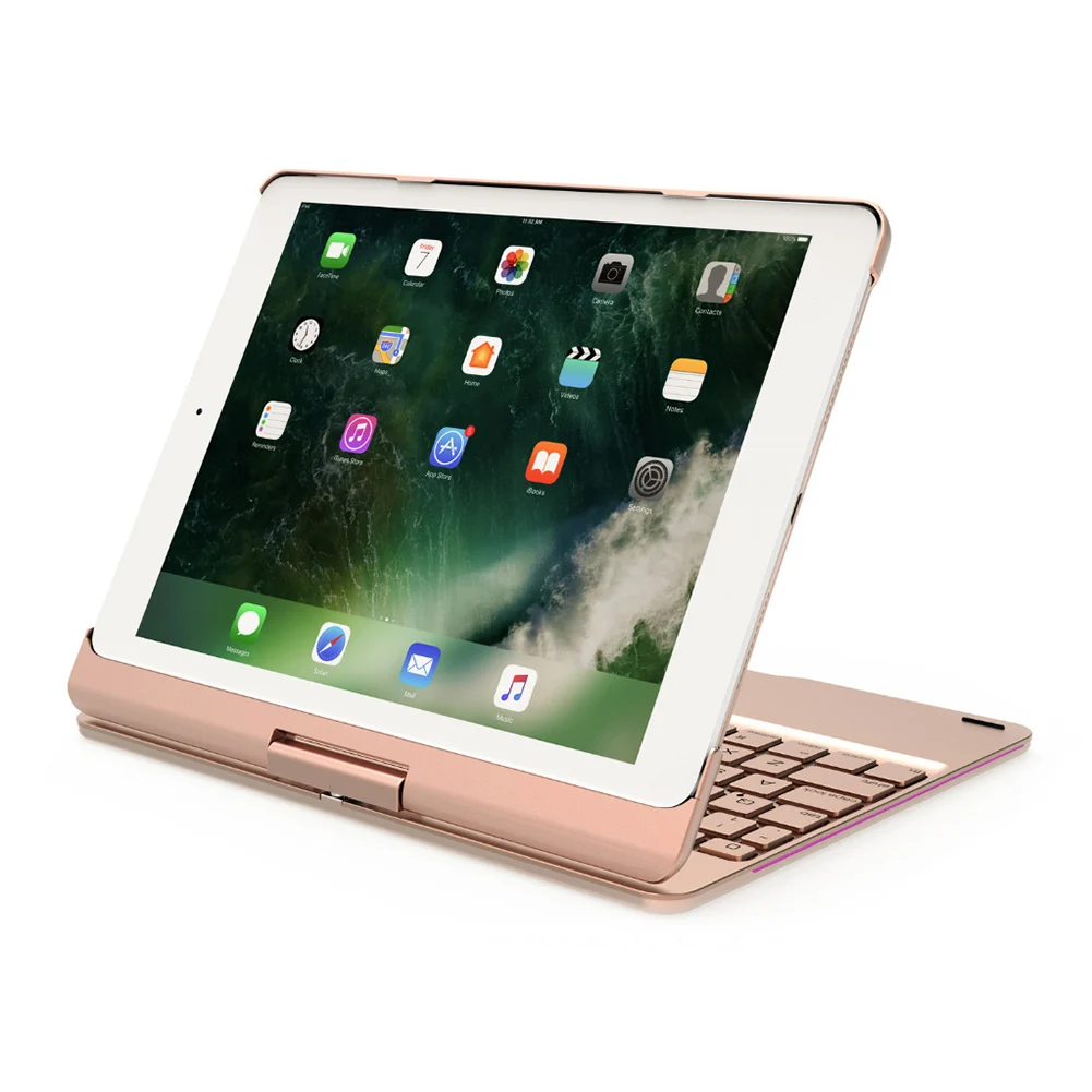 Новая Вращающаяся дышащая клавиатура Bluetooth для нового iPad / Pro 9,7/Air2