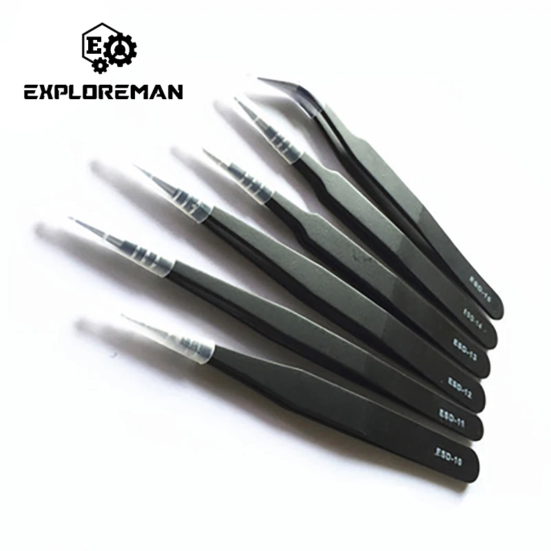 Антистатический инструмент из нержавеющей стали Набор ESD высокоточных