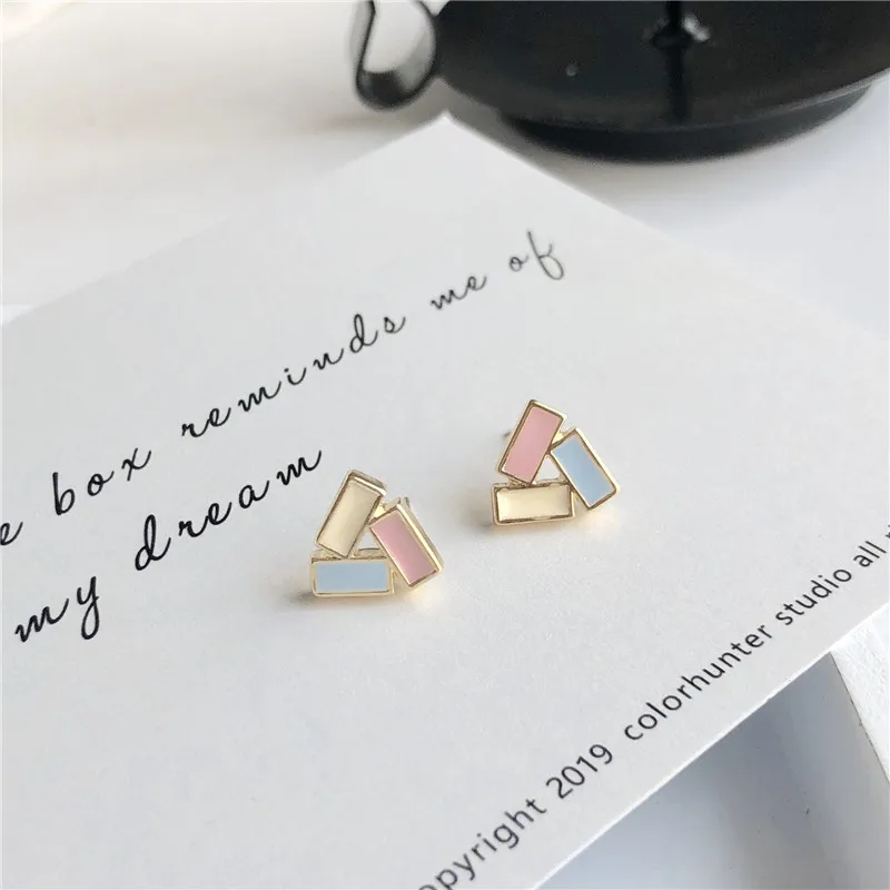 Южная Корея 2020 модный Джокер ярких цветов контракт темперамент треугольной