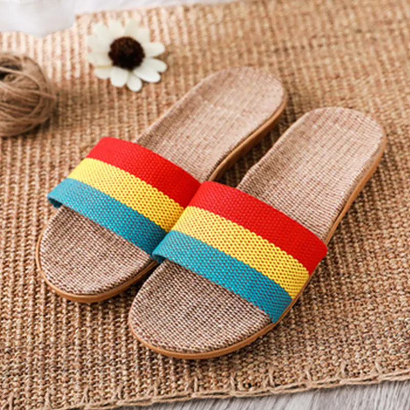 Cresfimix/женские модные шлепанцы на высоком каблуке 7 см с полосками из ленты 2018