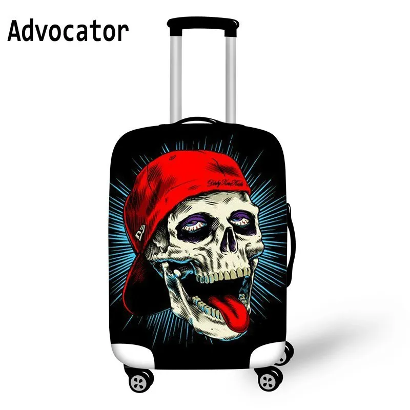 ADVOCATOR Cool Skull Floral Travel Suitcase Protective Cover Dust Waterproof Luggage-cover 18-28Inch Case Fashion Elastic Covers