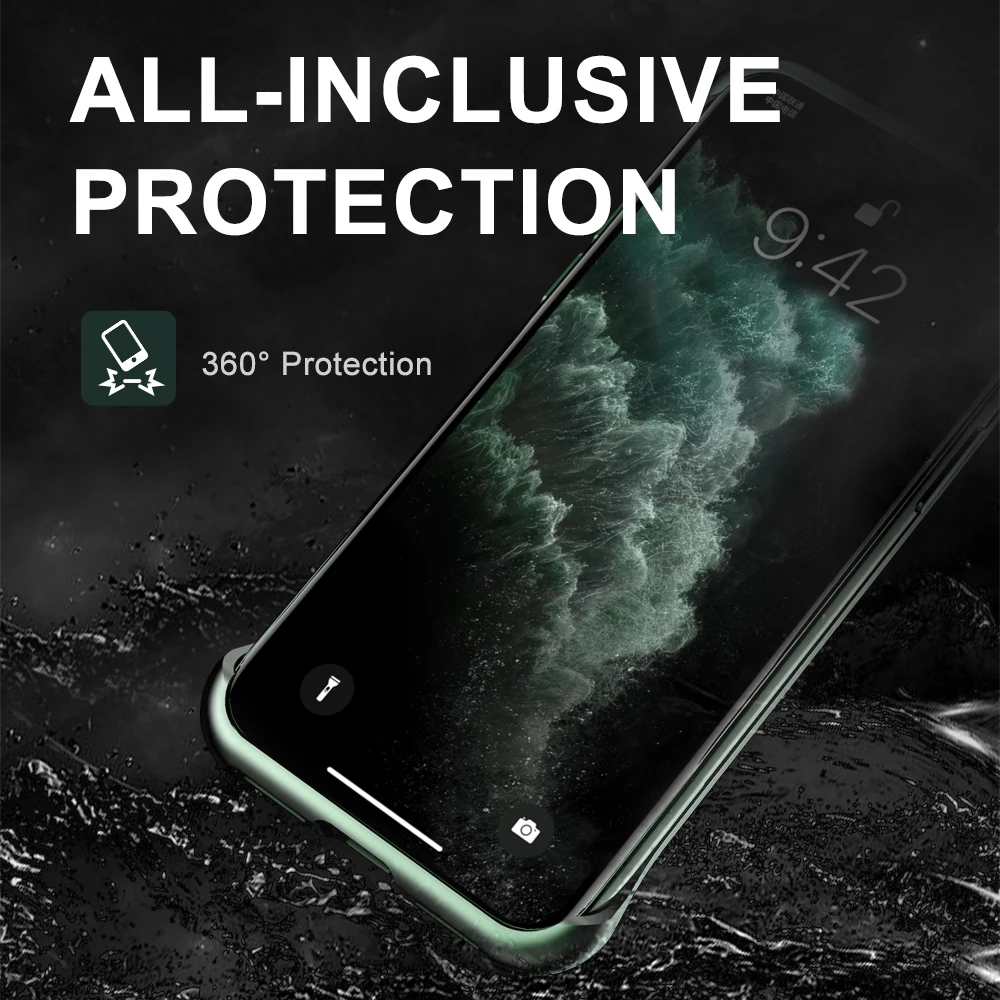 Чехол для iphone11 11 pro max X S R 7 8PLUS магнитный прозрачный чехол с градиентом однотонный