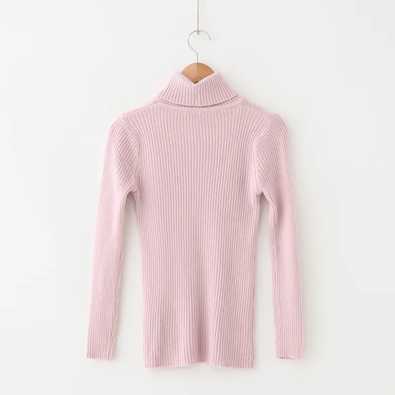 

Turtleneck Long-Sleeved Bottoming Shirt 2020 Autumn and Winter New Style Women's Slim-Fit Black Pullover Tight Sweater