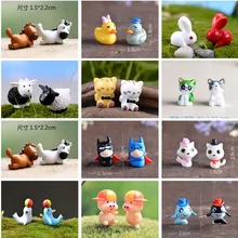 1 шт. мини животные миниатюрный Сказочный Сад Miniaturas микро пейзаж из мха DIY Террариум аксессуары фигурки для домашнего декора