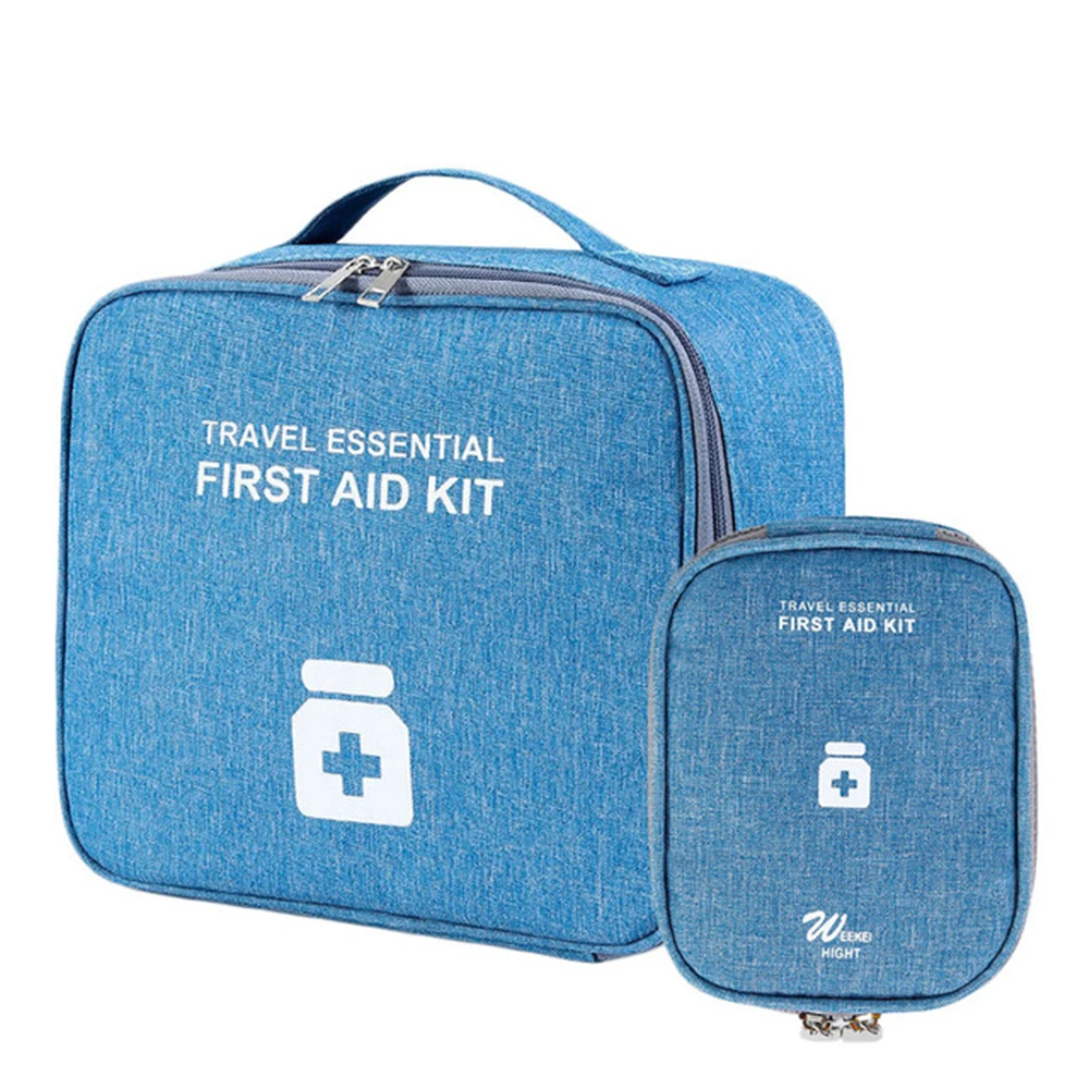 

Non-Woven First Aid Kit Bag Portable Storage Organizer Travel Organizer for Cosmetics Bag Packaging Household Pouch таблетница