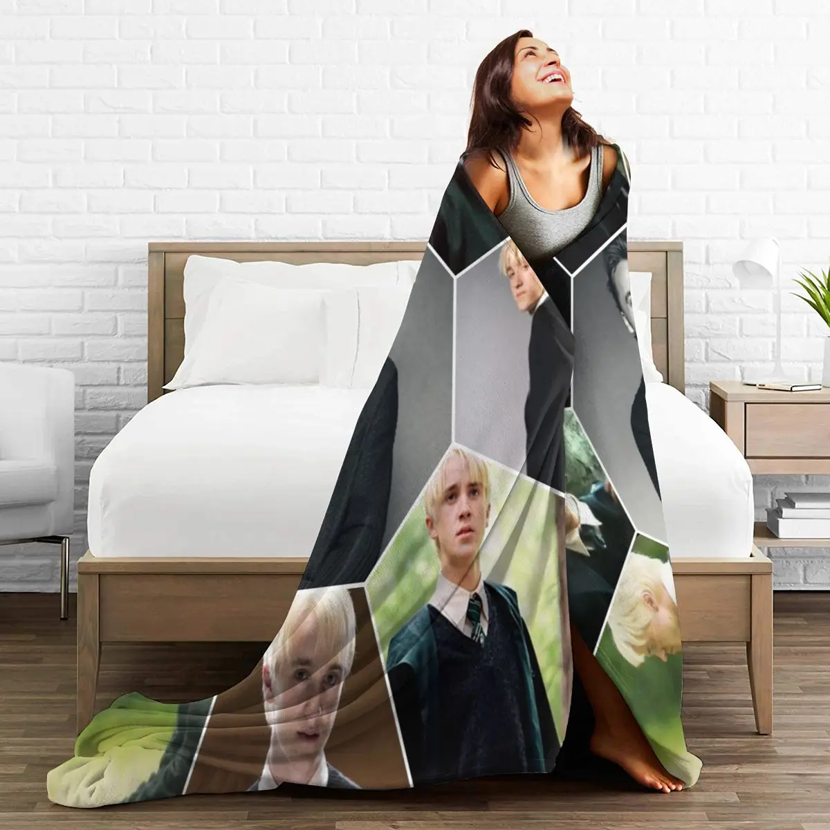 

3D Cartoon Sherpa Blanket Warm Super Soft Flannel Office Nap Bedspread Sofa Bedding Plush Quilt Plaids 296079011