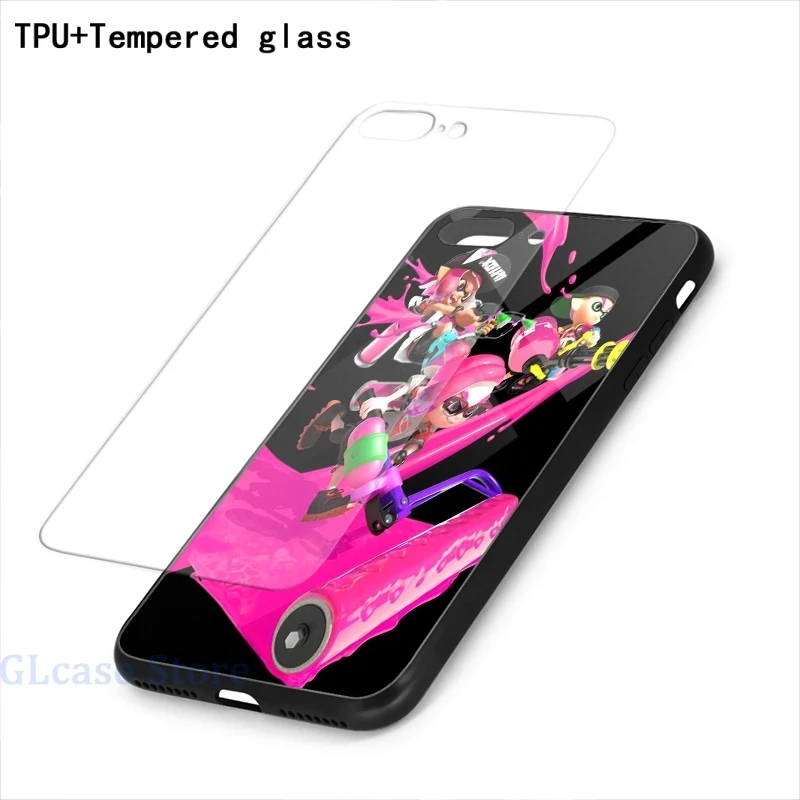 Чехол для телефона Splatoon 2(4) iPhone 12 Pro 11 X XR XS Max 8 7 6 6s Plus 5s мягкая стеклянная задняя