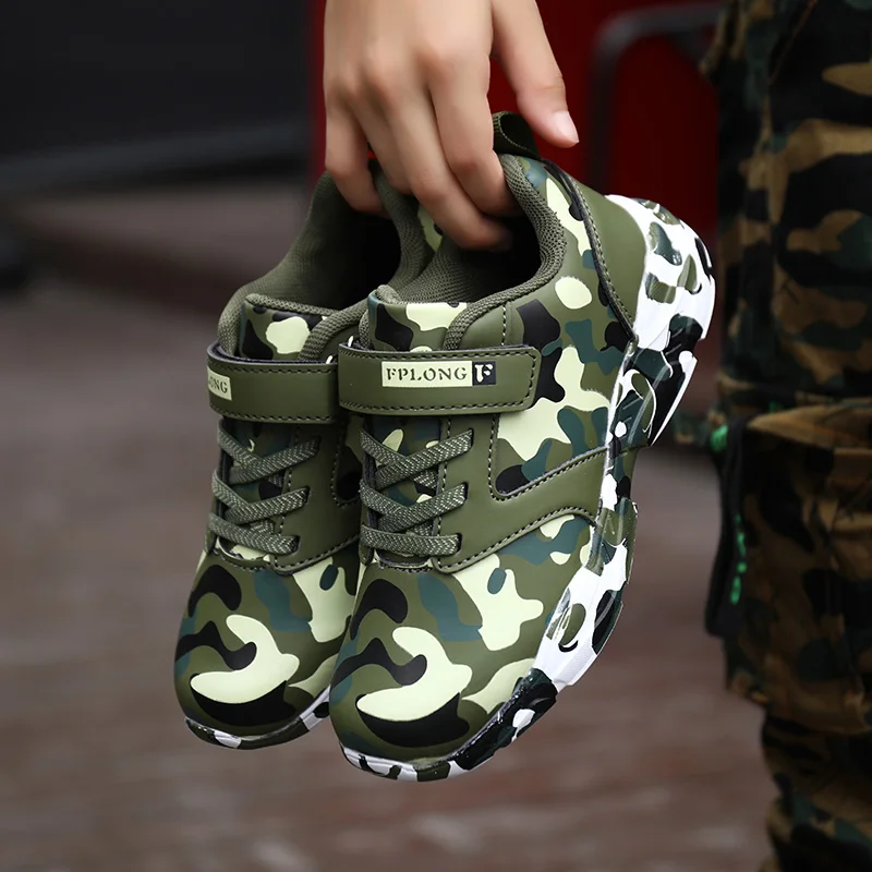 Zapatillas de deporte ligeras para ni&ntilde;os y ni&ntilde;as, zapatos deportivos suaves y transpirables, informales, de cuero y malla de aire, a la moda-0