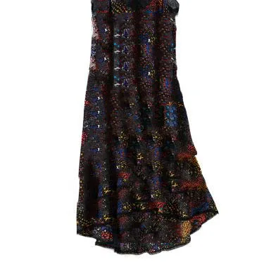 Женское шелковое платье RISTY длинное кружевное с v образным вырезом тонкими