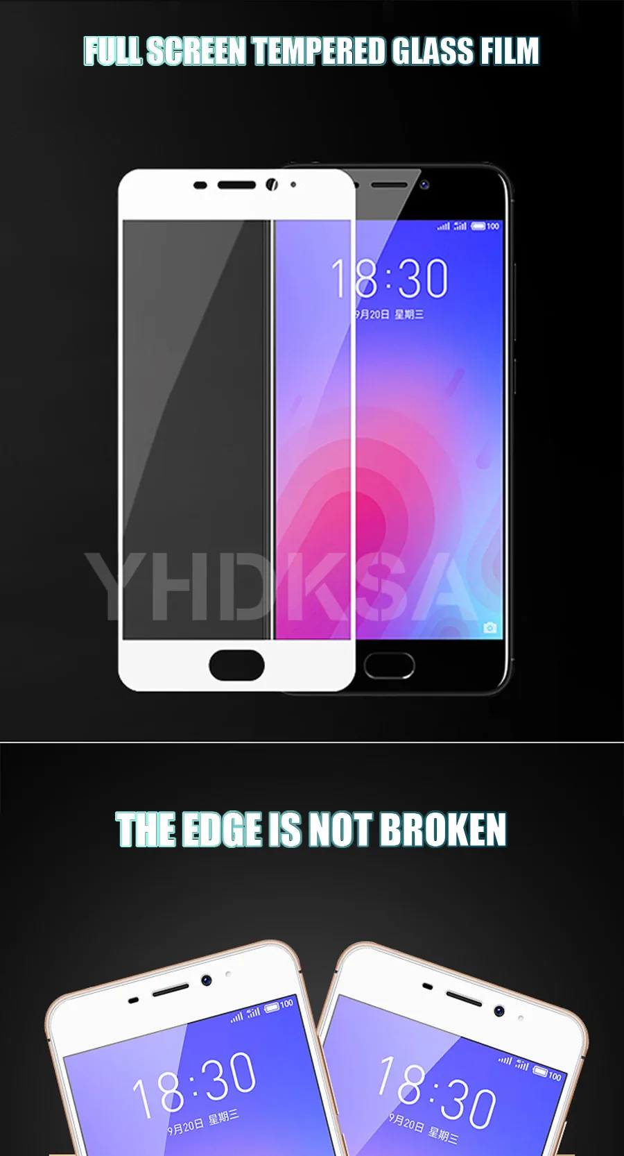 9D полное покрытие из закаленного стекла для Meizu M8 Lite M8 M6 M5 Note M6S M6T M5S M5C V8 Pro Защитная пленка для экрана