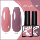 KOSKOE 2 шт., искусственное полуперманентное средство, искусственное средство, удаляемое замачиванием, УФ светодиодное базовое верхнее покрытие, набор для маникюра